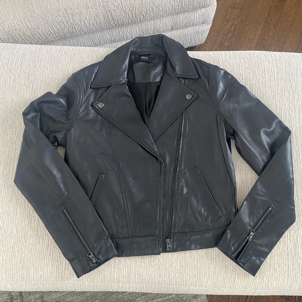 Able Black Leather Jacket
